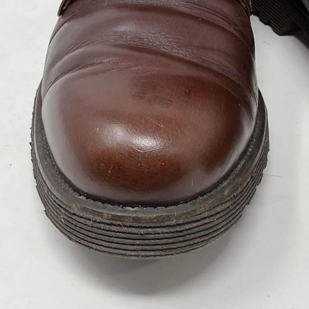 Rockport Chukka Boots Mens 9.5 D Brown Leather Casual Vibram Soles Gorpcore